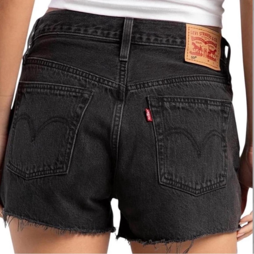 Levi's Women's Black Denim Shorts
